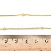 1.2MM Brass Ball Round Snake Chain Necklaces for Women Men X-NJEW-F350-03G-5