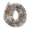 Natural Striped Agate/Banded Agate Beads Strands G-A246-8mm-02-3