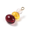 Three Color Resin Pendants RESI-Z016-01B-LG-2