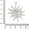 304 Stainless Steel Pendants LS-STAS-I357-01GP-3