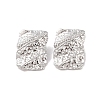 Non-Tarnish Hammered 304 Stainless Steel Stud Earring EJEW-Z049-05P-2
