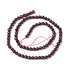 Natural Garnet Beads Strands X-G-J376-36B-4mm-2