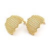 Rack Plating Brass Hollow Twist Stud Earrings for Women EJEW-D073-03G-1