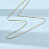 Brass Column Link Chain Necklaces MAK-L045-03G-3