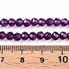 Baking Paint Transparent Glass Beads Strands DGLA-A035-T4mm-A09-5