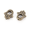 Tibetan Style Alloy Bead Frames LS-TIBEB-LF0265YKG-AB-FF-2