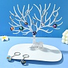 Round Glass Beads Keychain KEYC-YW00066-01-4