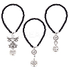 3Pcs Alloy Angel Pendant Decoration HJEW-WH00128-1