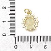 Brass Micro Pave Cubic Zirconia Pendants KK-P336-04A-G-3