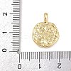 Brass Enamel Pendants KK-P339-12G-03-3