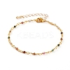 Faceted Round Natural Tourmaline Beaded Bracelets BJEW-JB05768-02-1