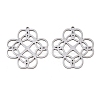 Hollow 201 Stainless Steel Pendants STAS-I364-17P-1
