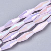 Electroplate Glass Beads Strands EGLA-S194-03A-B05-1