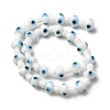Handmade Evil Eye Lampwork Beads Strands LAMP-S069-01A-04-4