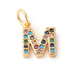 Brass Micro Pave Colorful Cubic Zirconia Charms LS-ZIRC-F092-01-M-1