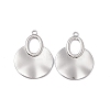 Non-Tarnish 304 Stainless Steel Big Pendants STAS-B031-34P-2