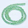 Electroplate Glass Beads Strands X-EGLA-A034-T4mm-B11-2