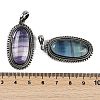 Natural Colorful Fluorite Pendants G-I370-07AS-10-3