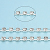 Silver Plated Brass Rhinestone Strass Chains CHC-N020-12A-03-2
