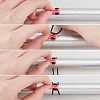 50 Sets 10 Colors Plastic & Silicone O-Rings Fishing Rod Pole Hook Keeper Sets FIND-FH0003-26-2