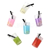 24Pcs 6 Colors Plastic Imitation Drink Pendants CRES-FS0001-27-2