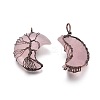 Natural Rose Quartz Tree of Life Wire Wrapped Pendants G-L520-E01-R-NF-2