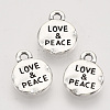 Tibetan Style Alloy Pendants X-TIBEP-T009-24AS-RS-1