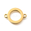 304 Stainless Steel Ring Links Connector Charms STAS-Q348-36G-1