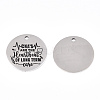 Non-Tarnish 201 Stainless Steel Pendants LS-STAS-T064-38P-24-1