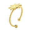Sun 304 Stainless Steel Open Cuff Rings for Women RJEW-G338-13G-4