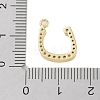 Rack Plating Brass Micro Pave Clear Cubic Zirconia Pendants KK-A224-03L-G-3