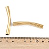 Ion Plating(IP) 202 Stainless Steel Curved Tube Beads STAS-Q336-08B-G-3