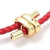 Braided Round Imitation Leather Bracelets Making BJEW-H610-03G-07-2