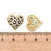Heart Brass Micro Pave Clear Cubic Zirconia Stud Earrings EJEW-H178-09G-02-5