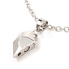 Rack Plating Alloy Heart Pendant Necklaces Sets NJEW-B081-08C-8