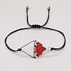 Rhombus Loom Pattern MIYUKI Seed Beads Bracelets for Women BJEW-C011-36F-1