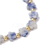 Natural Blue Spot Jasper Beads Stretch Bracelets for Women BJEW-JB11768-04-4