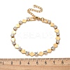 304 Stainless Steel Rhinestone Cup Chain Bracelets for Women BJEW-F488-26G-G-5