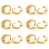 6 Pairs 304 Stainless Steel Huggie Hoop Earrings EJEW-LP0001-07-1