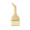 Rack Plating Brass & Cubic Zirconia Pendants KK-L216-059G-1