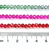 Transparent Painted Glass Beads Strands X-DGLA-A034-T3mm-A24-3