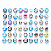 Acrylic & Resin & Polymer Clay Rhinestone European Beads FPDL-NB0001-02B-1