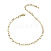 Brass Heart Link Bracelets for Women BJEW-G735-07G-01-4