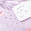 120Pcs Valentine's Day 304 Stainless Steel Linking Rings STAS-ME0002-23-5