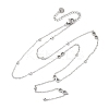 304 Stainless Steel Infinity Y Necklaces NJEW-R026-21P-4