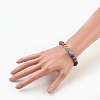Natural Gemstone Stretch Bracelets BJEW-JB03824-01-3