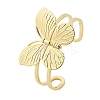 Butterfly Brass Cuff Open Bangles BJEW-M060-01G-01-2
