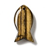 Natural Tiger Eye Pendants G-G932-B12-2