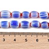 Handmade Millefiori Glass Oval Beads Strands LK-Z001-02B-06-4