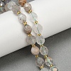 Natural Green Lodolite Quartz  Beads Strands G-N342-149A-1